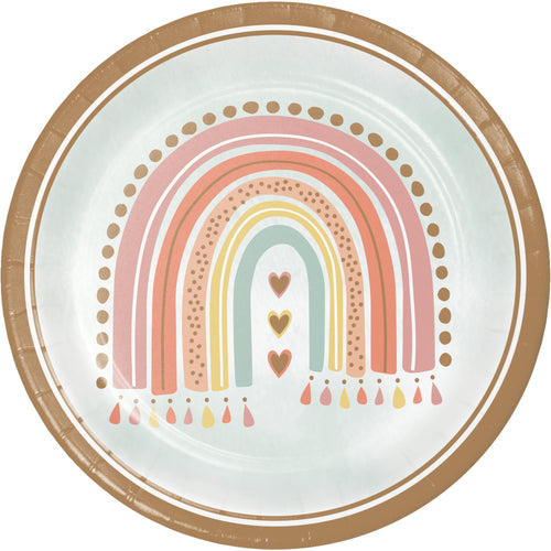 Boho Rainbow Dinner Plates