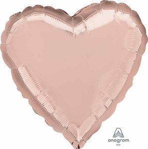 Rose Gold Heart 18" Foil Balloon