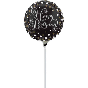 Sparkling Celebration Birthday 9" Microfoil Balloon