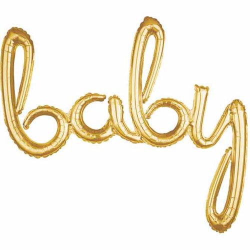 Baby Gold Script Foil