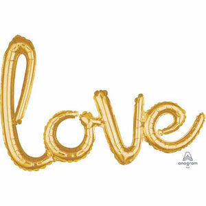 Love Gold Script Foil