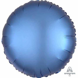 Satin Azure Round 18" Foil Balloon