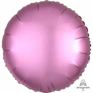 Satin Flamingo Round 18" Foil Balloon