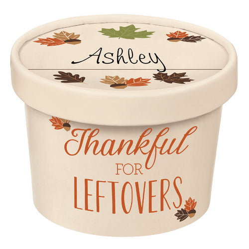 To Go Thanksgiving Round Containers