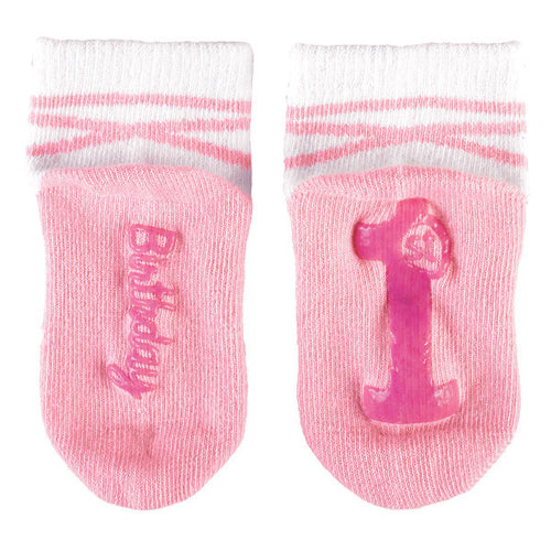 First Birthday Socks - Girl