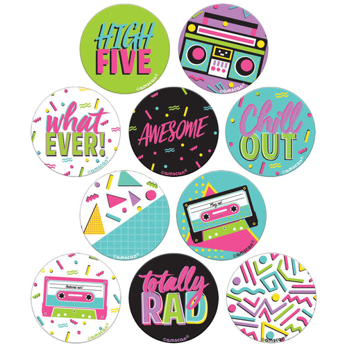Awesome Party Buttons - 12ct