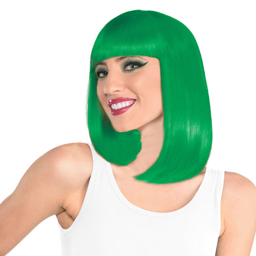 Green Bob Wig