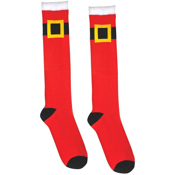 Santa Suit Knee Socks
