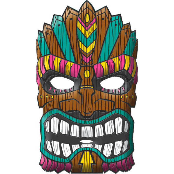 Tiki Mask Form Deocration