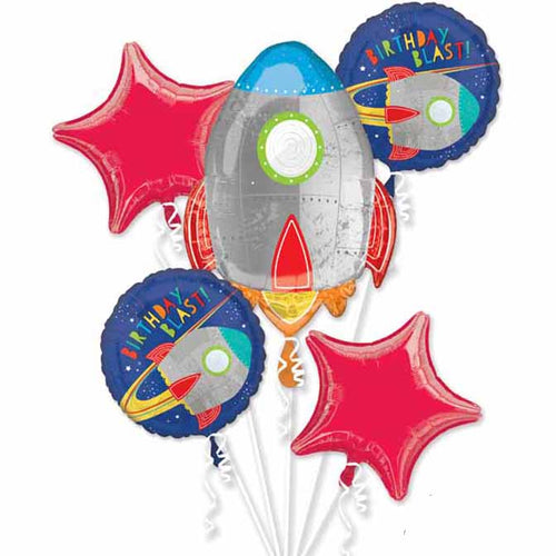 Blast Off Birthday Foil Balloon Set