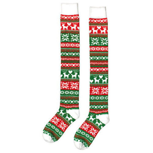 Ugly Sweater Knee Socks