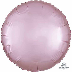 Satin Pink Round 18" Foil Balloon