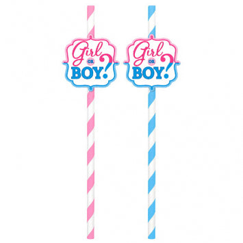 Girl or Boy Paper Straws