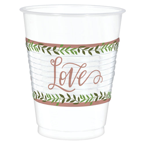 Love & Leaves 16oz Cups - 25ct
