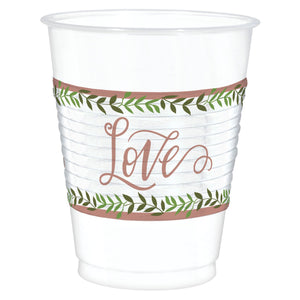 Love & Leaves 16oz Cups - 25ct