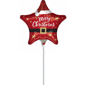 Santa Suit 9" Microfoil Balloon