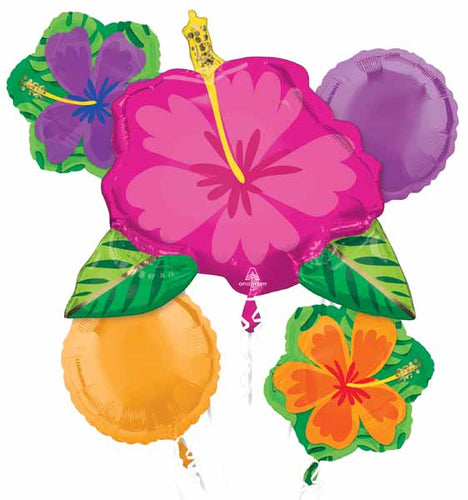 Hibiscus Foil Balloon Set