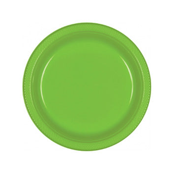 Kiwi Green Plastic Dessert Plates