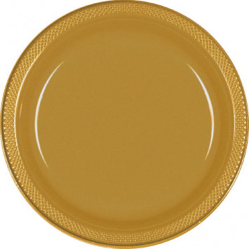 Gold Plastic Dinner Plates