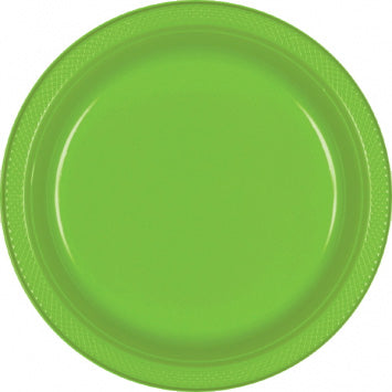 Kiwi Green Plastic Dinner Plates