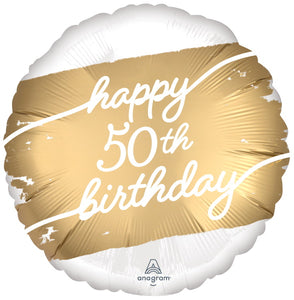 Golden Age 50th 18" Foil Balloon