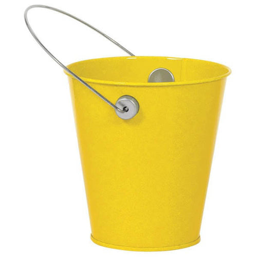Metal Bucket - Yellow