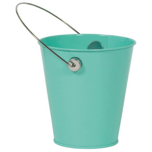 Metal Bucket - Robins Egg Blue