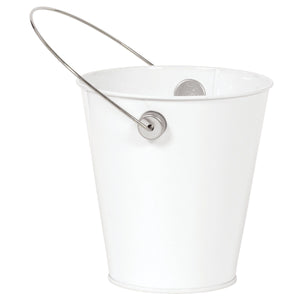Metal Bucket - White