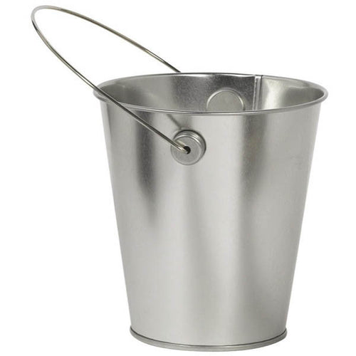 Metal Bucket - Silver