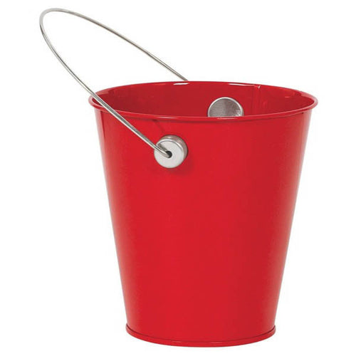 Metal Bucket - Red