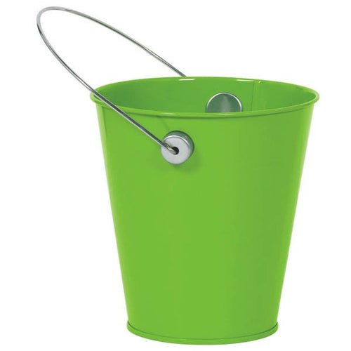 Metal Bucket - Lime Green