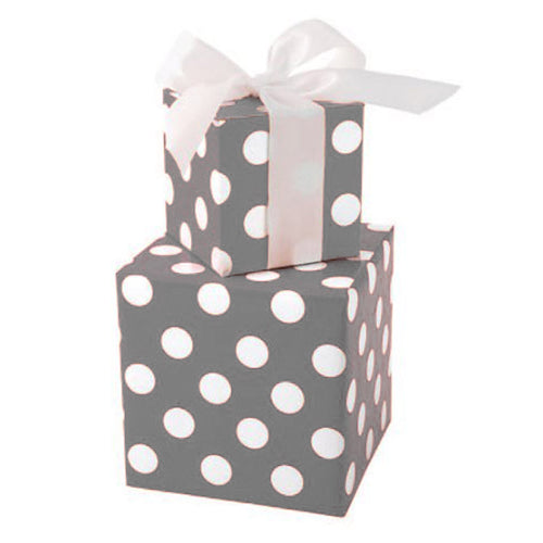 Silver Polka Dot Gift Wrap