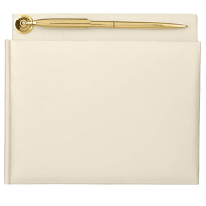 Ivory Guestbook with Pen
