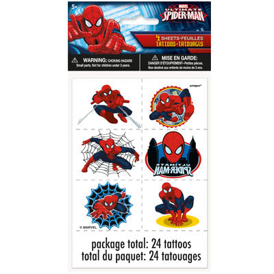 Spiderman Tattoo Sheets