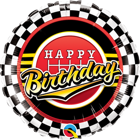 Racing Flag Birthday 18" Foil