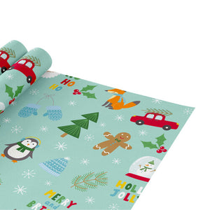 Ho Ho Mint Gift Wrap