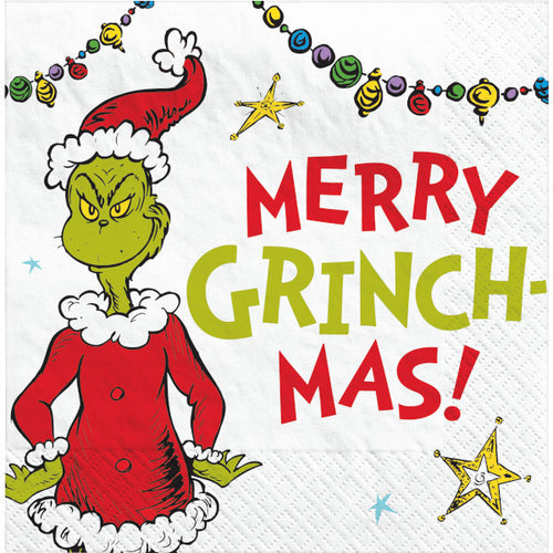 Grinch Beverage Napkins