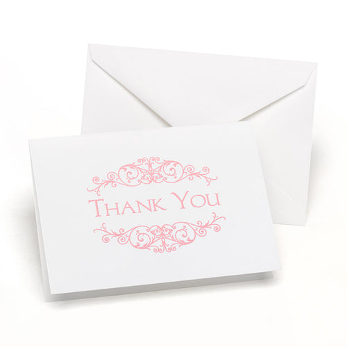 Flourish Frame Thank You Notes