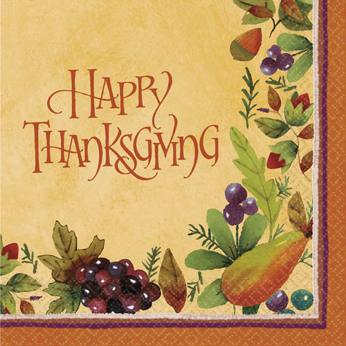 Thanksgiving Medley Luncheon Napkins