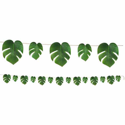 Tropical Palm Leaves Banner