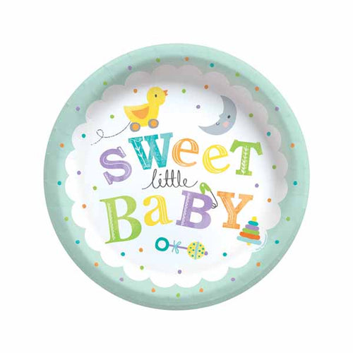 Sweet Little Baby Baby Dessert Plates