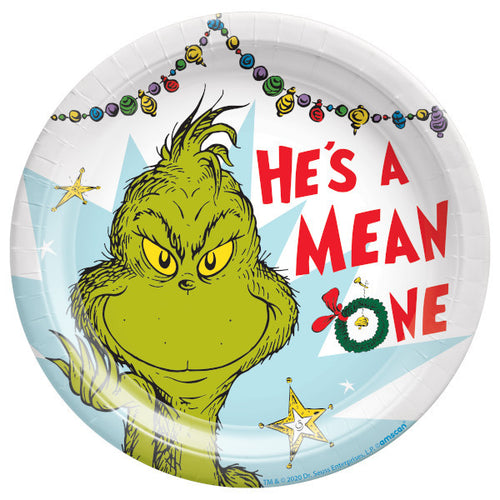 Grinch Dessert Plates