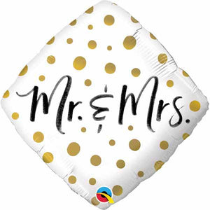 Mr & Mrs 18" Foil Balloon