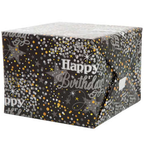 Glitter Birthday Gift Wrap