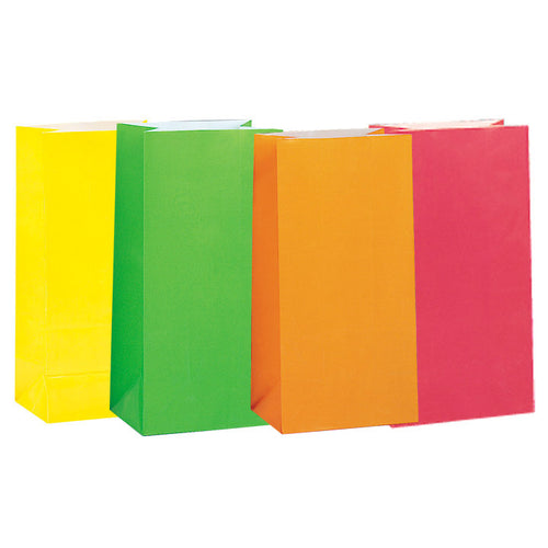 Neon Assortment Paper Bags