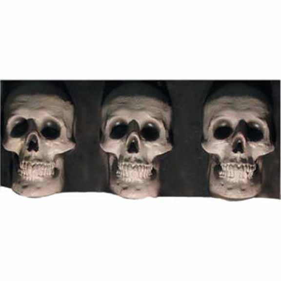 Glow in the Dark Horizontal Skull Door Decor