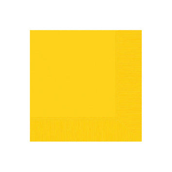 Yellow Beverage Napkins - 40ct