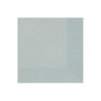 Silver Beverage Napkins - 40ct