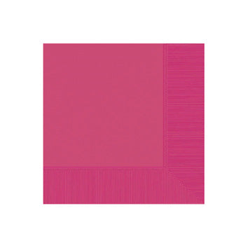 Candy Pink Beverage Napkins - 40ct
