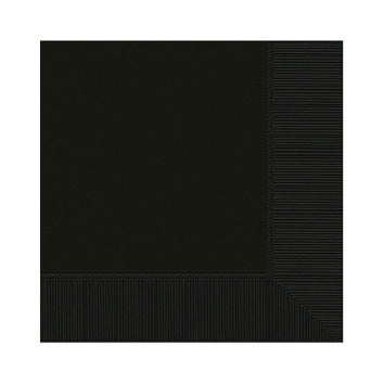 Black Luncheon Napkins